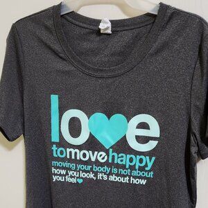 Love to Move work out shirt
